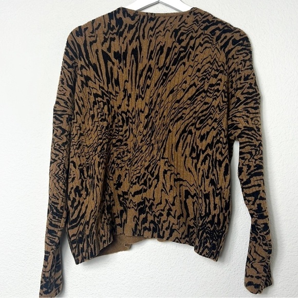 Madewelll Tigerized Cameron Ribbed Cardigan Sweater - Picture 3 of 8